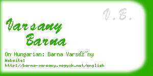 varsany barna business card